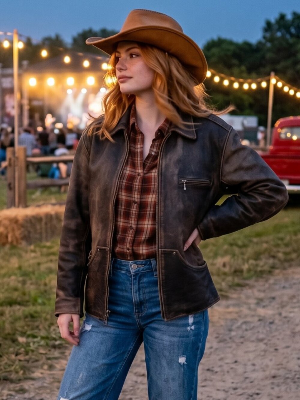 Awesome Outstanding Authentic Vintage Winlit 1969 Brown Leather Bomber Jacket